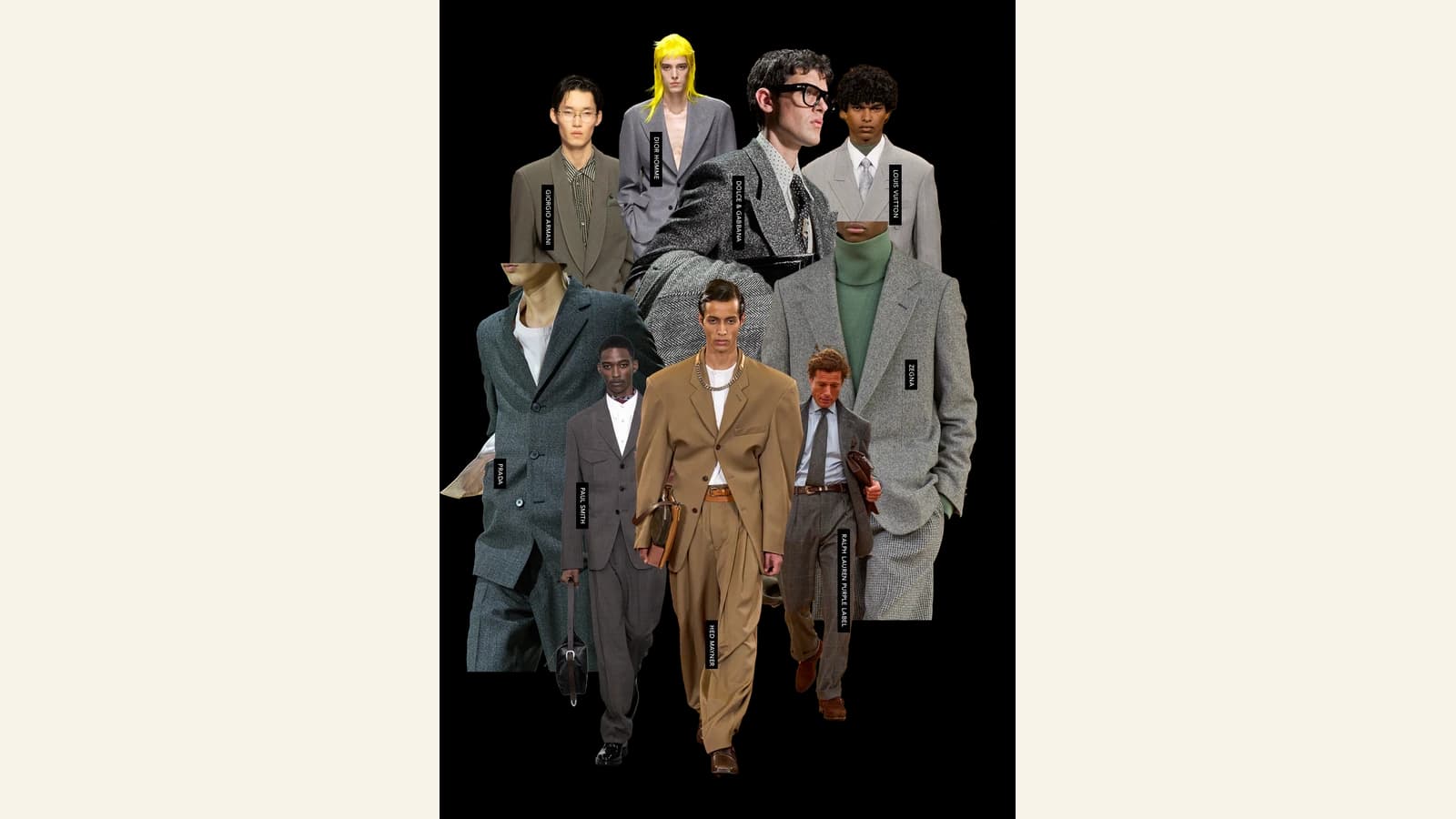 Reference image for "Nip-Tuck" Construction and Bold Throwback Tailoring.