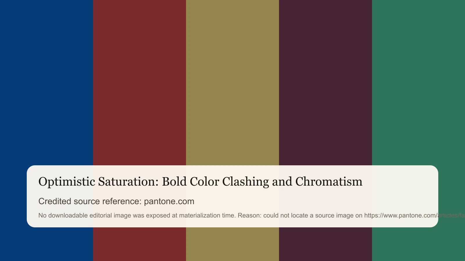 Runway reference image for Optimistic Saturation: Bold Color Clashing and Chromatism.