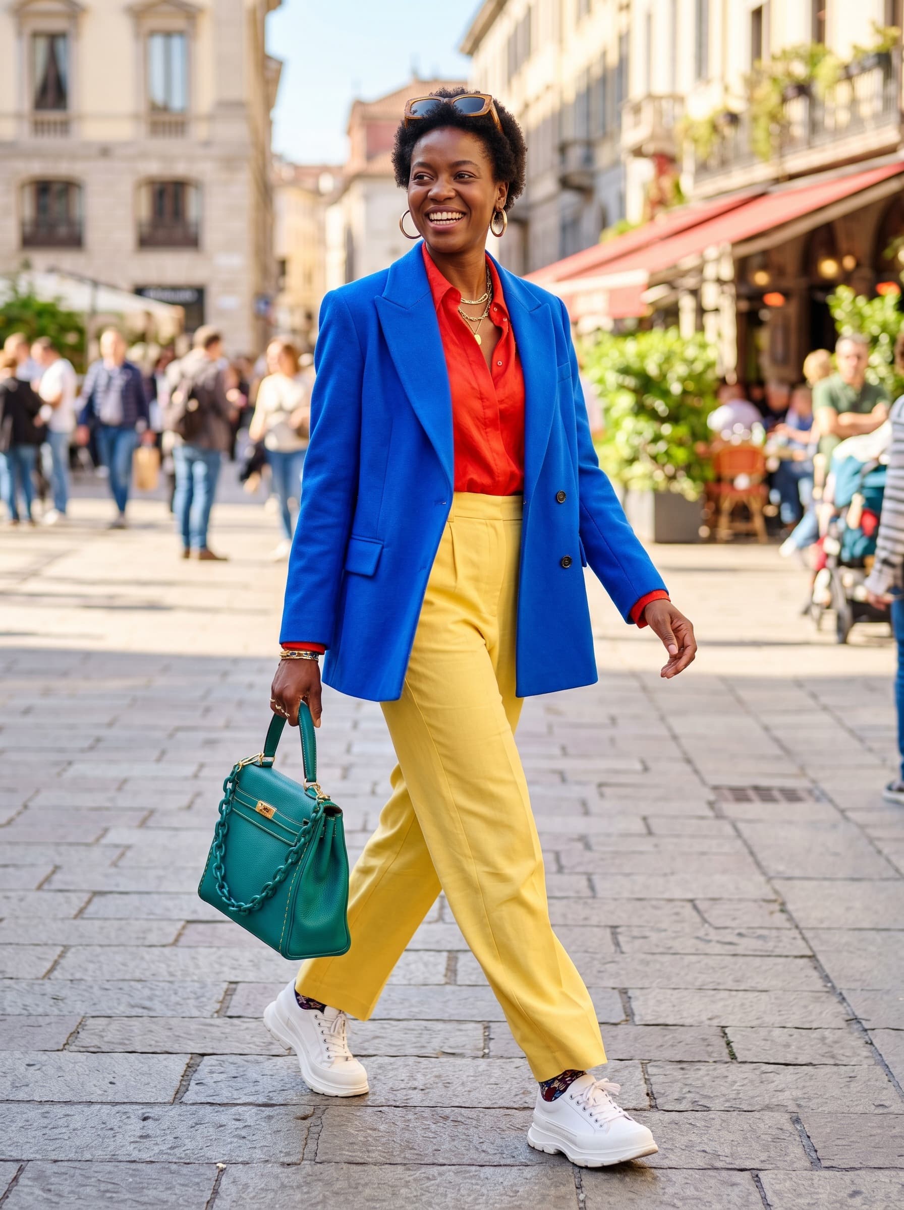2026 womenswear visual forecast showing bold color clashing.