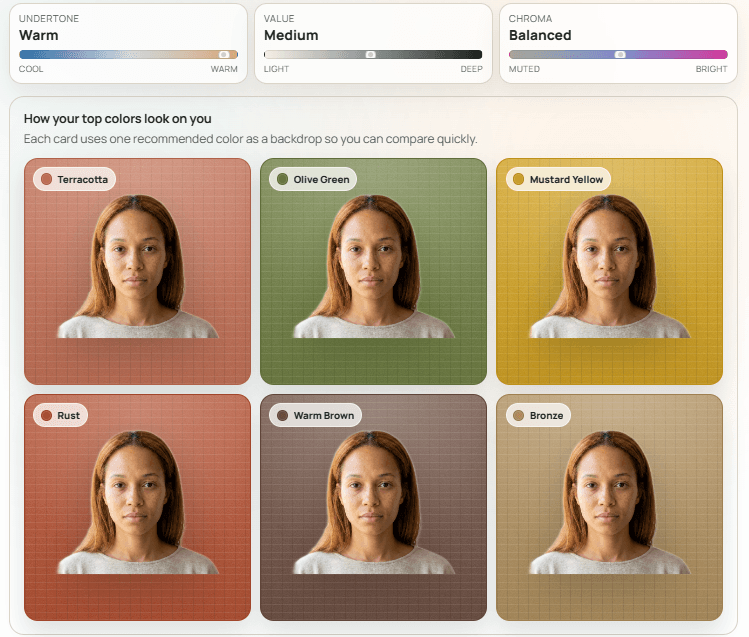 Best color simulation preview