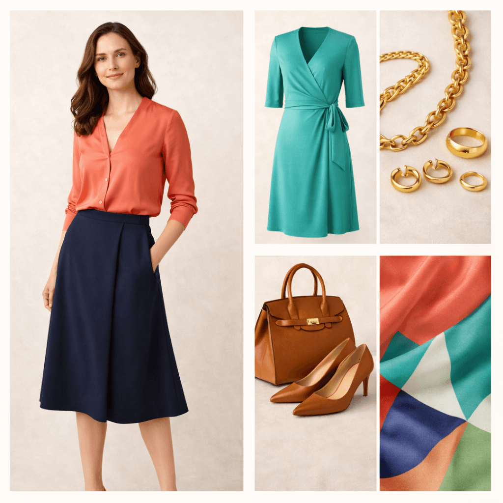 Bright Spring color guidance preview with saturated styling direction.
