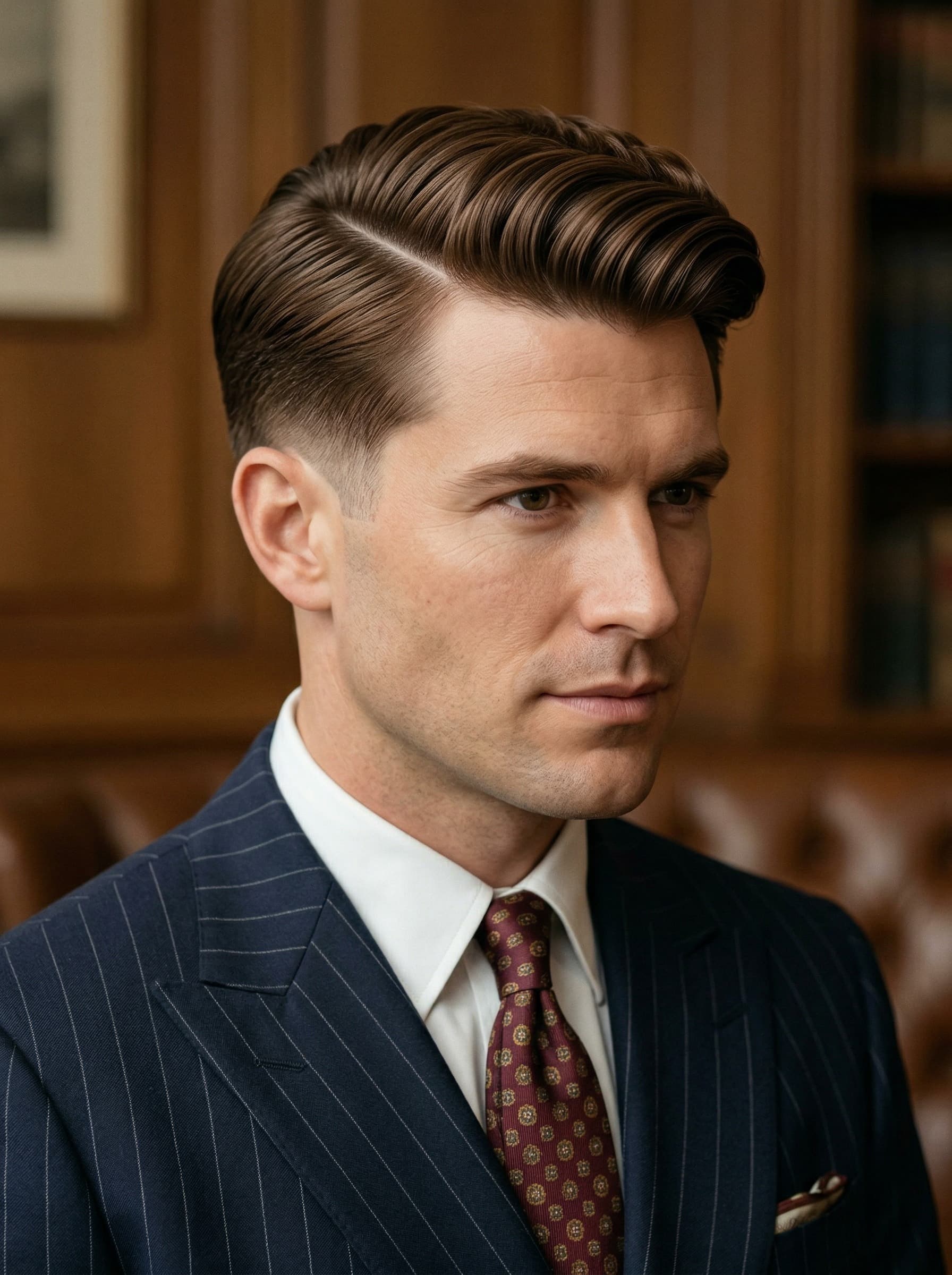 Feature illustration of The Low Taper Fade with Side Part (The Old Money Aesthetic).