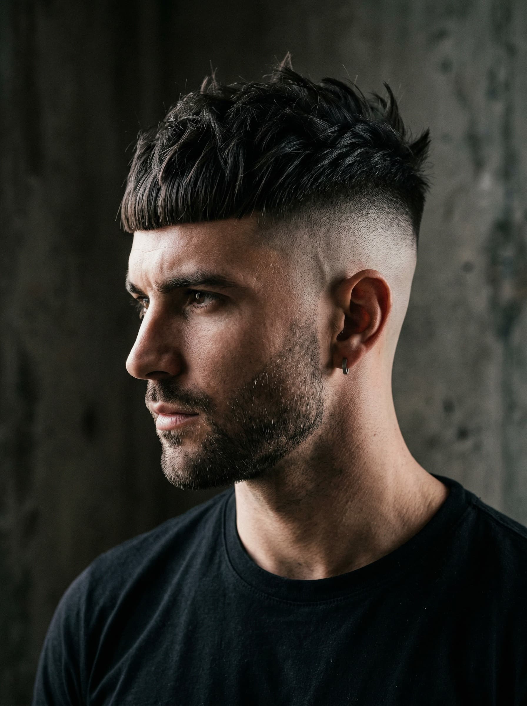 Feature illustration of The Textured French Crop with High Skin Fade.